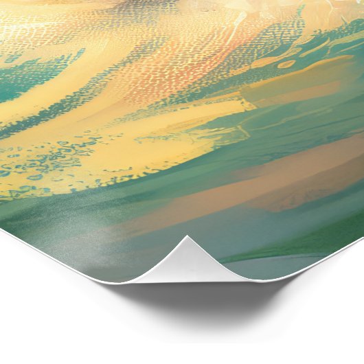 Poster Chow Chow Beach Plage Surf Peinture (Coin)