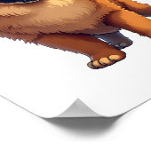 Poster Chow Chow Chien Chien chinois race pour un Chow Ch (Coin)