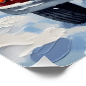 Poster Chow Chow Christmas Red Truck Holiday (Coin)