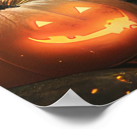 Poster Chow Chow Halloween Éffrayant (Coin)