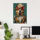 Poster Chow Chow In Suit Poster, Chow Chow Portrait, Chow (Bureau à domicile)