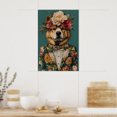 Poster Chow Chow In Suit Poster, Chow Chow Portrait, Chow (Cuisine)