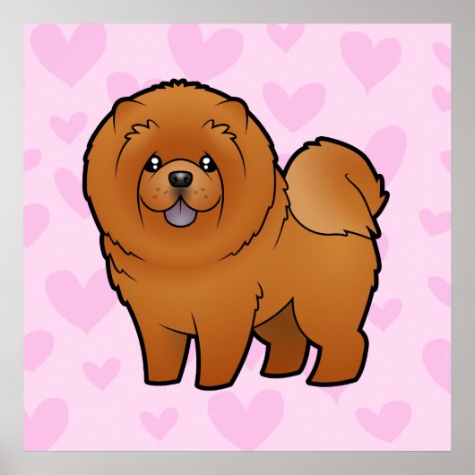 Poster Chow Chow Love (Devant)