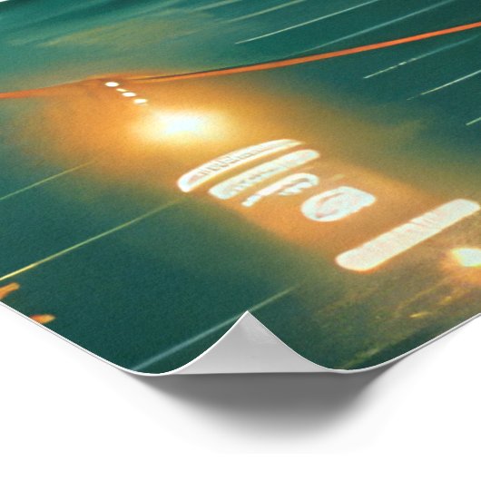 Poster Chow Chow Noël Festive Voyage (Coin)