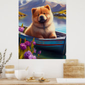 Poster Chow Chow sur une pagaie : une aventure Pittoresqu (Cuisine)