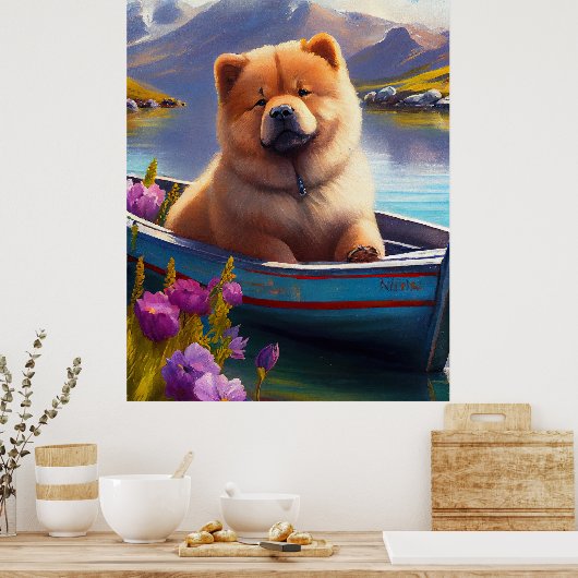 Poster Chow Chow sur une pagaie : une aventure Pittoresqu (Cuisine)