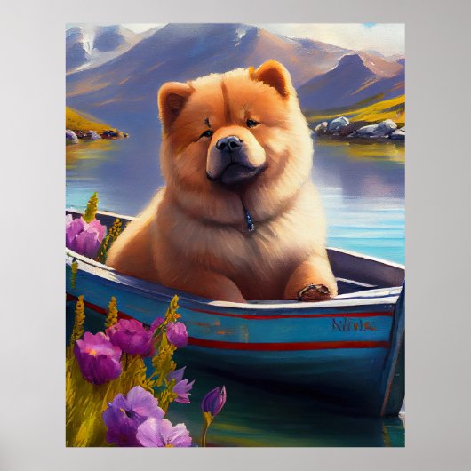 Poster Chow Chow sur une pagaie : une aventure Pittoresqu (Devant)