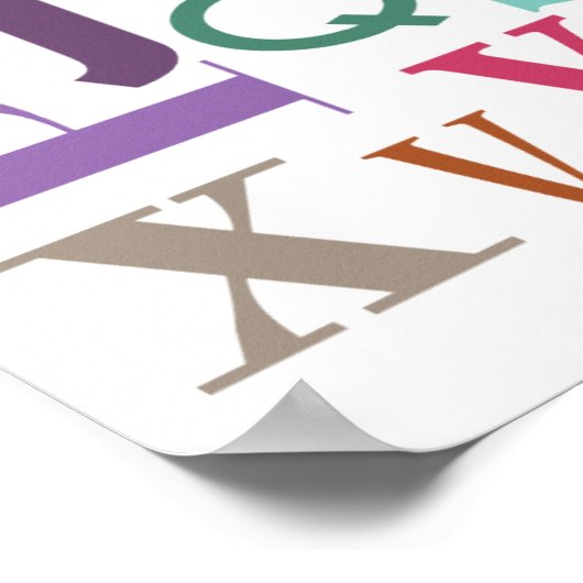 Poster Chowder Alphabet (Coin)