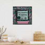 Poster chrétien avec Bible Verse Psaume 30:5 (Cuisine)