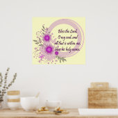 Poster chrétien avec écriture (Cuisine)