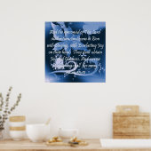 Poster chrétien avec la Bible Verse Ésaïe 35:10 (Cuisine)