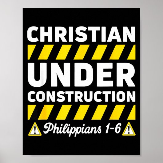 Poster Chrétien drôle en construction Philippiens 1-6 S (Devant)