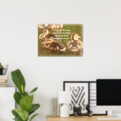 Poster chrétien Ducklings (Bureau à domicile)