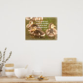 Poster chrétien Ducklings (Cuisine)