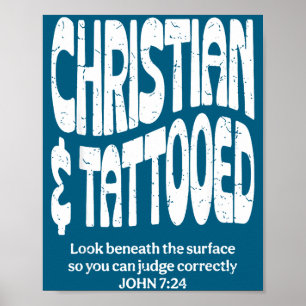 Poster Chrétien Et Tatoué