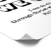Poster Chrétien FAIRE DES CHOSES DIFFICILES NOUS POUVONS (Coin)
