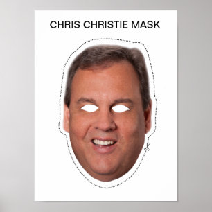Poster Chris Christie Mask