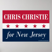 Poster Chris Christie pour le New Jersey (Devant)