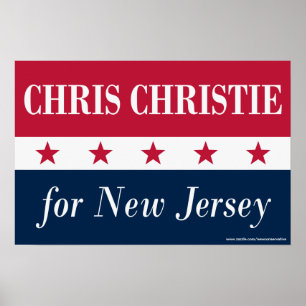 Poster Chris Christie pour le New Jersey