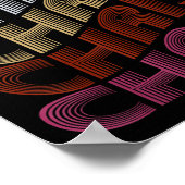 Poster Chris D groovy Nom J'aime Chris Mème 70,80 (Coin)