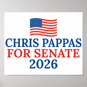 Poster Chris Pappas au Sénat Élection 2026