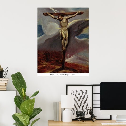 Poster Christ à la croix par Eugene Greco (Bureau à domicile)