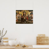 Poster Christ Bénédiction, panneau central d'un triptyque (Cuisine)