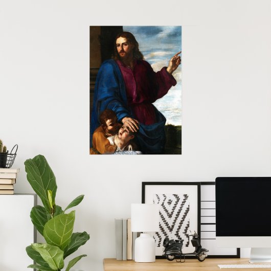 Poster Christ bénir les enfants - Artemisa Gentilesch (Bureau à domicile)