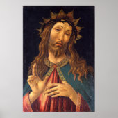 Poster Christ couronné d'épines par Sandro Botticelli (Devant)