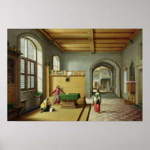 Poster Christ dans la Maison de Martha et Marie