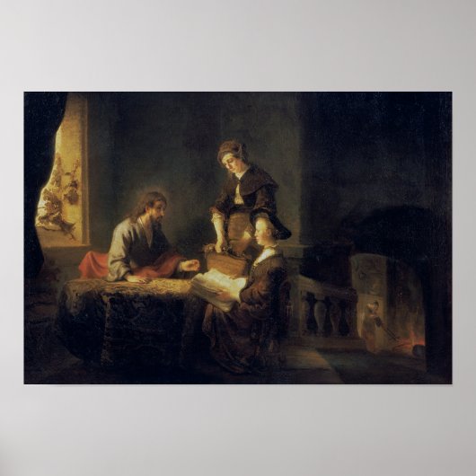 Poster Christ dans la Maison de Martha et Marie (Devant)