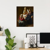 Poster Christ dans la Maison de Martha & Marie (Bureau à domicile)