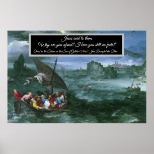 Poster Christ dans la tempête