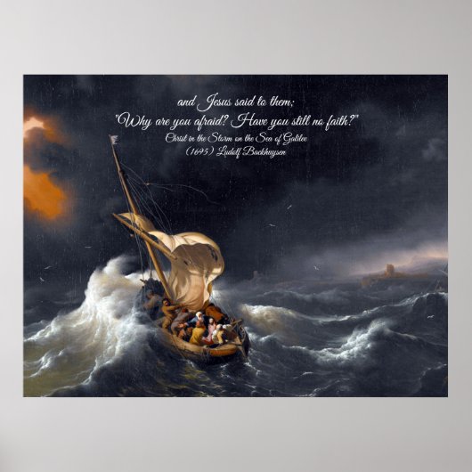 Poster Christ dans la tempête (Devant)