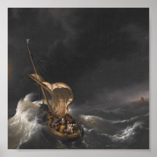 Poster Christ dans la tempête sur la mer de Galilée c. 16
