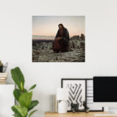 Poster Christ dans le désert (Bureau à domicile)