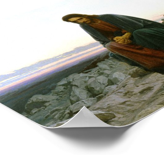 Poster Christ dans le désert (Coin)