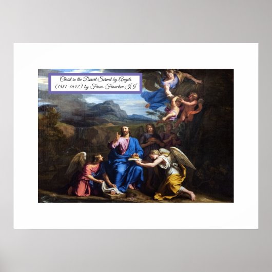 Poster Christ dans le désert (Devant)