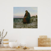 Poster Christ dans le désert par Ivan Nikolaevich Kramsko (Cuisine)