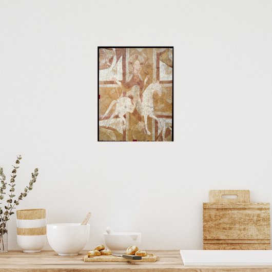 Poster Christ dans un cheval blanc (Cuisine)
