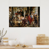 Poster Christ Driving the Merchants from the Temple (Cuisine)