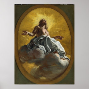 Poster Christ en gloire par Giovanni Battista Gaulli