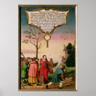 Poster Christ enseigne à ses disciples
