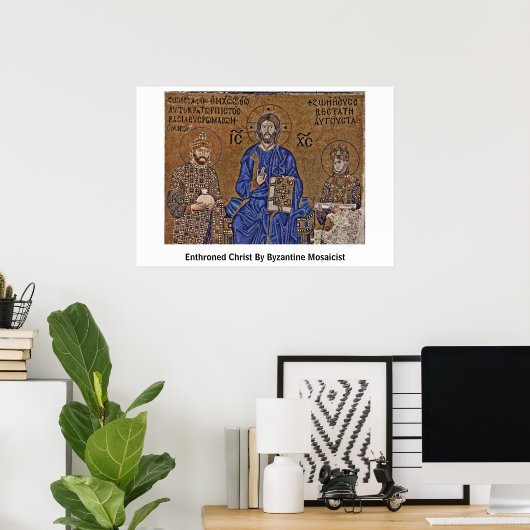 Poster Christ Enterré Par Mosaiciste Byzantin (Bureau à domicile)