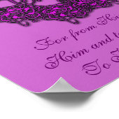 Poster Christ est le centre - Mode rose (Coin)