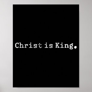 Poster Christ est roi Jésus catholique chrétien chrétiens
