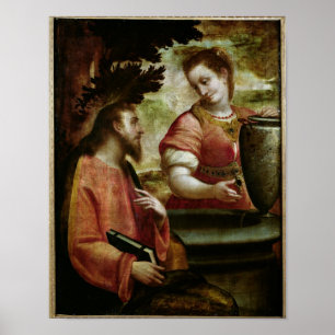 Poster Christ et la femme de Samarie, c.1575-80