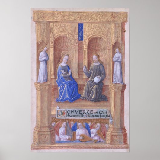 Poster Christ et la Vierge Marie Enthronée (Devant)