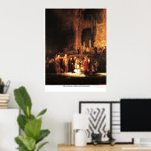 Poster Christ et l'Adultress par Rembrandt (Bureau à domicile)
