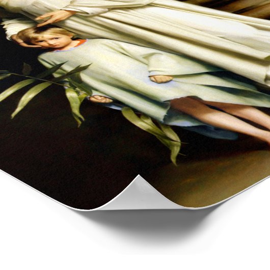 Poster Christ et le jeune enfant par Carl Bloch (Coin)
